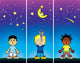 Children Looking Stars Wall Mural