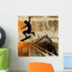 Skateboy Grunge Wall Mural