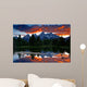 Fire over Mountain Wall Decal