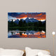 Fire over Mountain Wall Decal