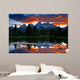 Fire over Mountain Wall Decal