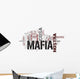 Mafia word cloud Wall Decal