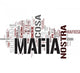 Mafia word cloud Wall Decal