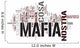 Mafia word cloud Wall Decal