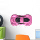 Conceptual Pink Racing Car Wall Decal