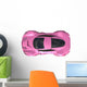 Conceptual Pink Racing Car Wall Decal