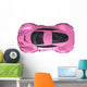 Conceptual Pink Racing Car Wall Decal