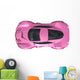 Conceptual Pink Racing Car Wall Decal