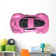 Conceptual Pink Racing Car Wall Decal