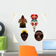 African Masks Wall Mural