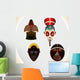African Masks Wall Mural