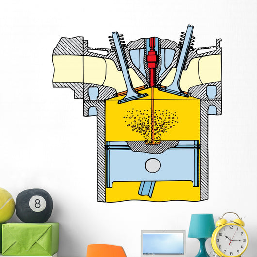 Internal Combustion Engine Wall Decal