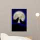 Wlfe Vor Dem Mond Wall Decal