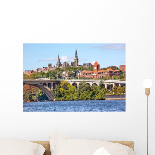 Key Bridge Georgetown University Wall Decal