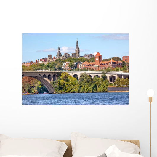 Key Bridge Georgetown University Wall Decal