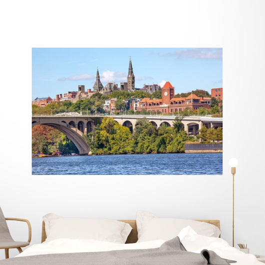 Key Bridge Georgetown University Wall Decal
