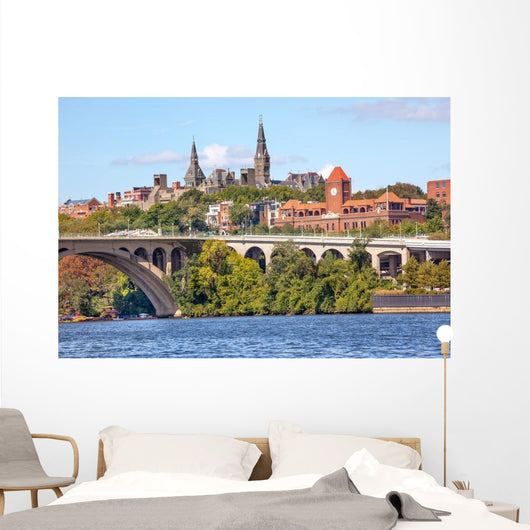 Key Bridge Georgetown University Wall Decal