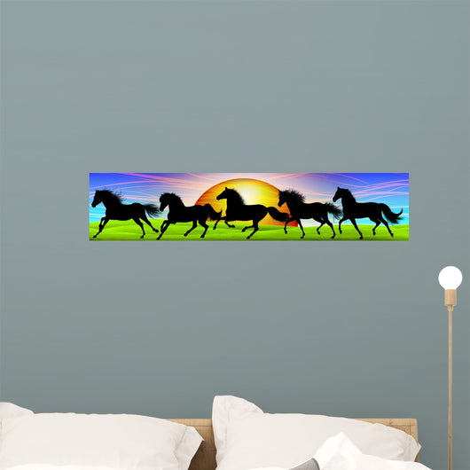 Cavallo Selvaggio-Horse Banner-Cheval Sauvage Wall Mural