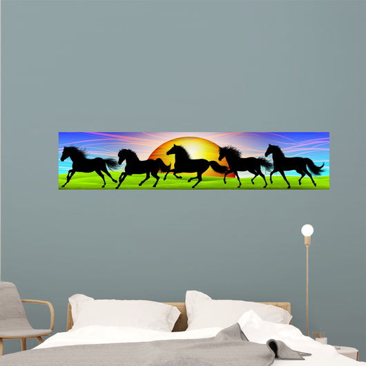 Cavallo Selvaggio-Horse Banner-Cheval Sauvage Wall Mural