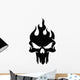 Dark Skull Logo Template Wall Decal