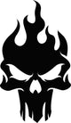 Dark Skull Logo Template Wall Decal