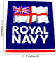 Royal Navy Sign With Flag Wall Mural