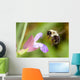 Honeybee Hovering over Flower Wall Mural
