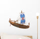 Egyptian Boat Wall Decal