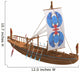 Egyptian Boat Wall Decal