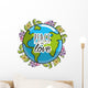 Global Peace Worldwide Love Wall Decal