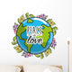 Global Peace Worldwide Love Wall Decal