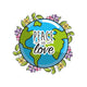 Global Peace Worldwide Love Wall Decal
