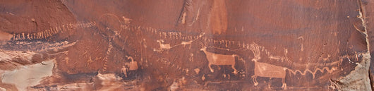 Procession Panel Petroglyphs Comb Wall Decal