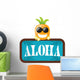 Pineapple with Aloha Sign Wall Decal