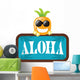 Pineapple with Aloha Sign Wall Decal