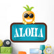 Pineapple with Aloha Sign Wall Decal