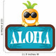 Pineapple with Aloha Sign Wall Decal