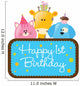 Isolated Baby Animals With First Birthday Sign Wall Decal