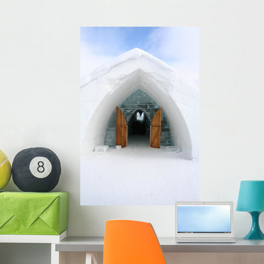 Entrance Igloo. Wall Mural