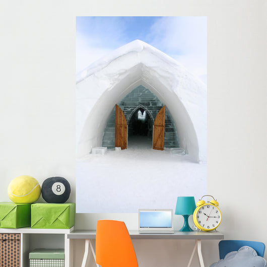 Entrance Igloo. Wall Mural