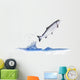 jumping out from water salmon Wall Decal