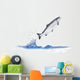 jumping out from water salmon Wall Decal