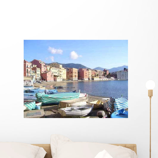 Village Fisherman Italy Wall Decal