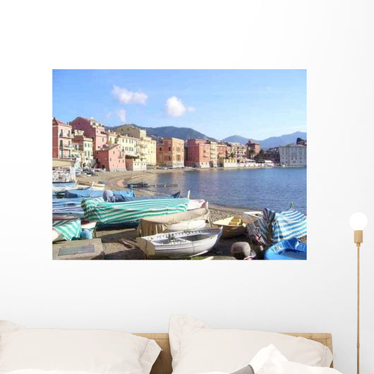 Village Fisherman Italy Wall Decal
