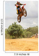Motorcross Motorcycle Rider Flying through Air Wall Mural