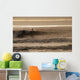 surfing at long beach, new york Wall Mural