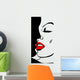 Vector illustration of Kissing Couple. Love. Wall Mural