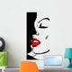 Vector illustration of Kissing Couple. Love. Wall Mural