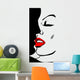 Vector illustration of Kissing Couple. Love. Wall Mural