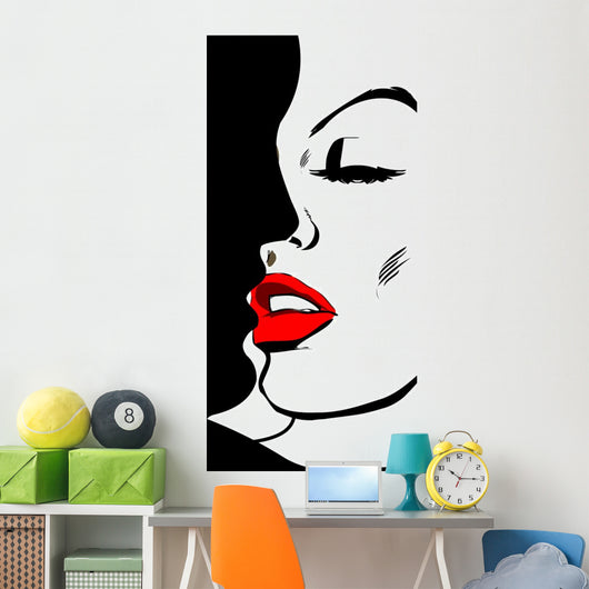 Vector illustration of Kissing Couple. Love. Wall Mural